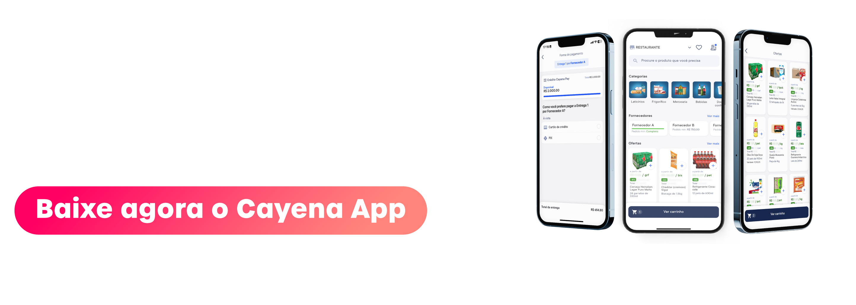 Baixe o Cayena App!