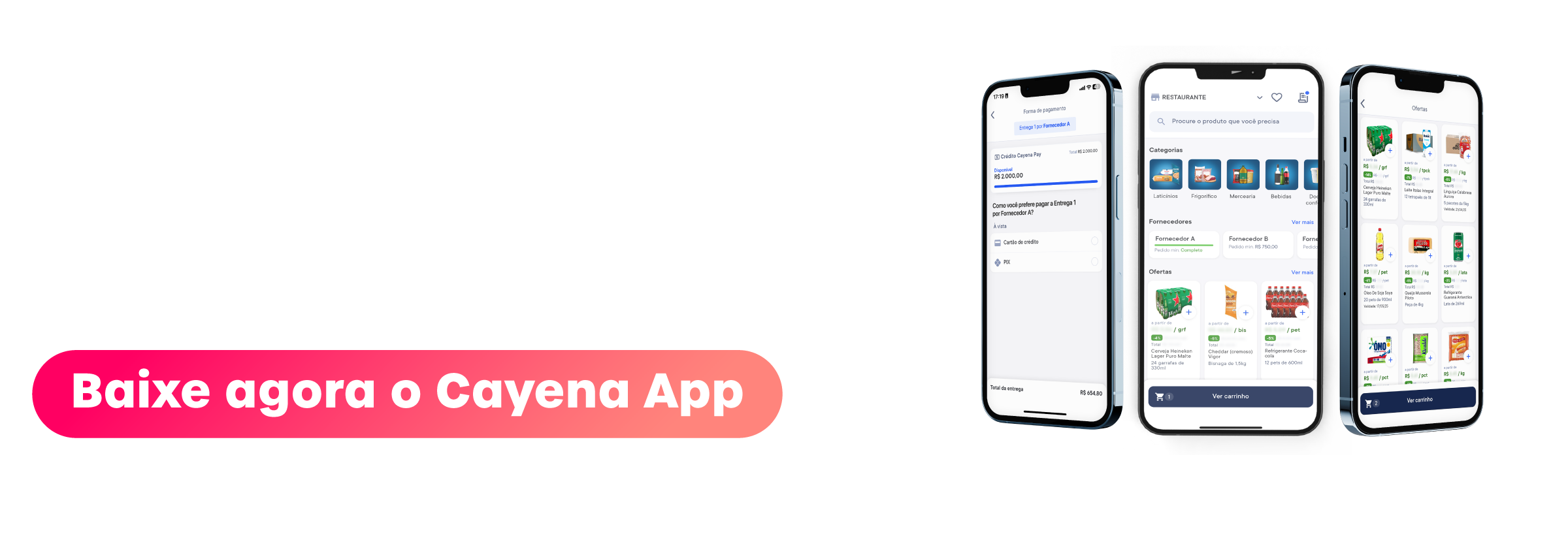 Baixe o Cayena App!