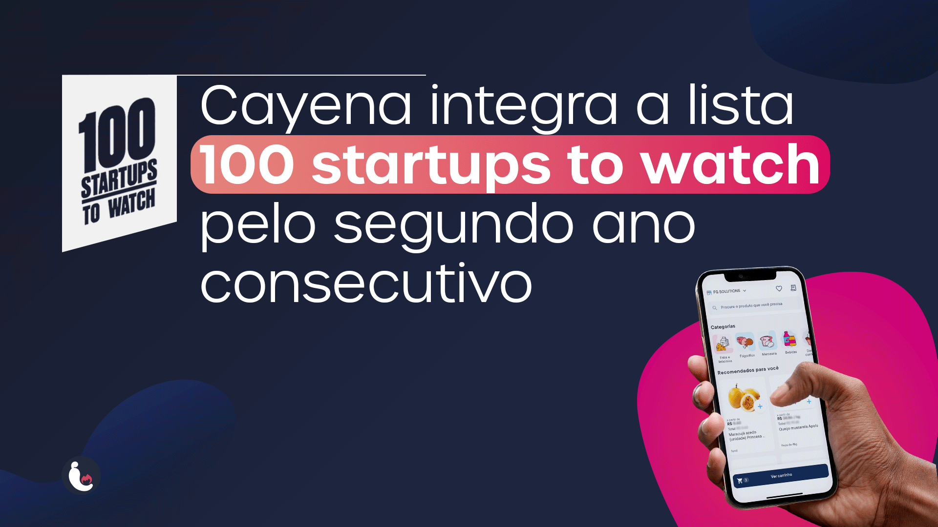 Cayena na lista 100 startups to wacth 2024